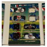 RARE! 12-Player Relic Booklet 1/52025 Lead Glory of the Game 12 Men on the Field #MF-2 w/ Simpson, Payton, Sanders, Smith, Campbell Thomas, Bettis, Bo Jackson, George, James, Allen, Walker