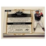 Brooks Lee RPA /15 Jumbo Patch Auto SP 2022 Leaf Trinity  #PA-BL1 Numbered 14/15 Minnesota Twins Baseball Card