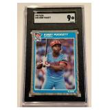 Kirby Puckett RC SGC 9 Mint 1985 Fleer #286 Rookie Vintage Minnesota Twins Baseball Card