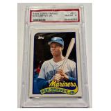 Ken Griffey Jr. PSA 8 NM-MT 1989 Topps Traded #41T Rookie Baseball Card