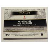 Bert Blyleven Auto Triple Relic /49 Emerald 2025 Topps Tier One #AT1R-BBL Numbered 23/49 Minnesota Twins Baseball Card