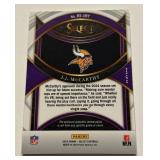 JJ McCarthy Relic Red Refractor RC Prizm 2024 Select #RS-JMY Rookie Minnesota Vikings Football Card