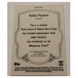 Kirby Puckett Bat Relic 2024 Topps Allen and Ginter #AGR-KPU Minnesota Twins Baseball Card