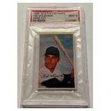 Ted Uhlaender PSA 9 Mint 1969 MLB Photostamps Hand Cut Minnesota Twins Baseball Card