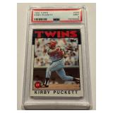 Kirby Puckett PSA 9 Mint 2nd Year 1986 Topps #329 Minnesota Twins Baseball Card
