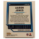 Aaron Jones Relic Blue Prizm 2024 Donruss Optic Threads #DTB-AJS Minnesota Vikings Football Card