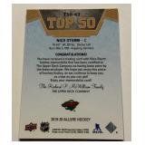Nico Strum Relic 2019-2020 Alure Top 50 #T50-43 Minnesota Wild Hockey Card