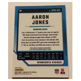 Aaron Jones Relic Blue Prizm 2024 Donruss Optic Threads #DTB-AJS Minnesota Vikings Football Card