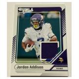 Jordan Addison Relic2024 Donruss #DTH-JAD Minnesota Vikings Football Card