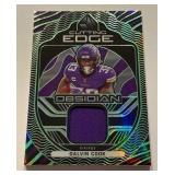 Dalvin Cook Relic /50 Cutting Edge 2021 Obsidian #CE-DC Numbered 14/50 Minnesota Vikings Football Card