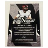 Desmond Ridder Auto /50 2022 Ultimate Leaf Draft Signature #UXS-DR1 Numbered 41/50 Football Card