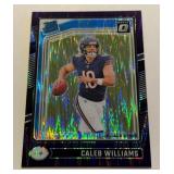 Caleb Williams RC 2024 Donruss Optic Prizm #201 Rated Rookie Chicago Bears Football Card
