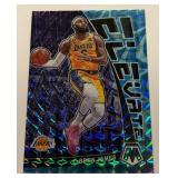 LeBron James /99 2023 Mosaic Blue Prizm #4 Numbered 49/99 Basketball Card