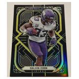 Dalvin Cook /25 2021 Obsidian #66 Numbered 02/25 Minnesota Vikings Football Card