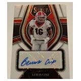 Lewis Cine Auto RC /49 2022 Select Draft Picks #RS-LCI Numbered 15/49 Football Rookie Card