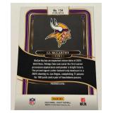 JJ McCarthy RC Premier Level Prizm 2024 Select #134 Rookie Minnesota Vikings Football Card