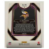 JJ McCarthy RC Club Level Prizm 2024 Select #246 Rookie Minnesota Vikings Football Card