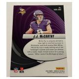 JJ McCarthy RC Vortex Insert 2024 Donruss #VOR-JMC Rookie Minnesota Vikings Football Card