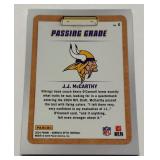 JJ McCarthy RC Passing Grade Insert 2024 Donruss Optic #6 Rookie Minnesota Vikings Football Card