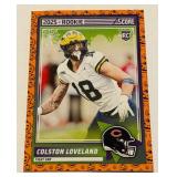 Colston Loveland RC Halloween Slime 2025 Score #31 Rookie Football Card