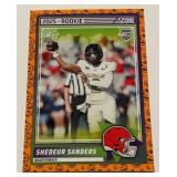 Shedeur Sanders RC Halloweeen Slime 2025 Score #15 Rookie Football Card