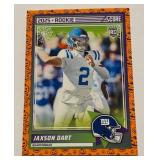 Jaxson Dart RC Halloween Slime 2025 Score #35 Rookie Football Card