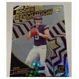JJ McCarthy RC Rookie Revolution 2024 Donruss #3 Minnesota Vikings Football Card