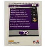 JJ McCarthy RC 2024 Donruss #27 Rookie Minnesota Vikings Football Card