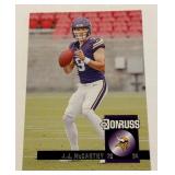 JJ McCarthy RC 2024 Donruss #27 Rookie Minnesota Vikings Football Card