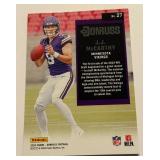 JJ McCarthy RC 2024 Donruss #27 Rookie Minnesota Vikings Football Card