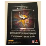 JJ McCarhty RC Light It Up Insert 2024 Donruss Optic #2 Rookie Minnesota Vikings Football Card