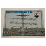 Connor McDavid Net Deposits Insert 2021 NHL Metal Universe #ND-19 Hockey Card