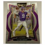 JJ McCarthy RC 2024 Select Concourse #24 Rookie Minnesota Vikings Football Card
