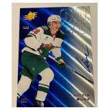 Liam Ohgren Auto RC /199 2025 SPx #138 Blue Auto Numbered 196/199 Rookie Minnesota Wild Hockey Card