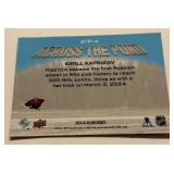 Kirill Kaprizov Across The Pond Insert 2025 Allure #ATP-4 Minnesota Wild Hockey Card