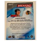 Connor Bedard 2025 Upper Deck Breaking News Insert #BN-4 Hockey Card