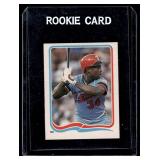 Kirby Puckett RC Mini Sticker 1985 Tfleer #122 Rookie Minnesota Twins Baseball Card