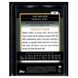 Jue Mauer /249 2011 Topps Triple Threads #53 Numbered 171/249 Minnesota Twins Baseball Card