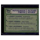 Kent Hrbek RC 1982 Topps #768 Rookie Vintage Minnesota Twins Baseball Card