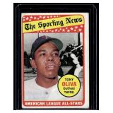 Tony Oliva 1969 Topps Sporting News #427 Vintage Minnesota Twins Baseball Card
