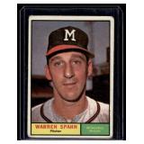 WarrenS pahn 1961 Topps #200 Vintage Baseball Card