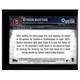 Byron Buxton RCPulsar Refractor 2015 Topps Chrome #US136 Rookie Minnesota Twins Baseball Card