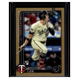 Brooks Lee Gold RC /2025 2025 Topps #317 Numbered 1956/2025 Minnesota Twins Rookie Baseball Card