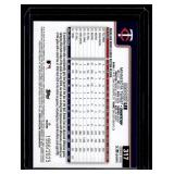 Brooks Lee Gold RC /2025 2025 Topps #317 Numbered 1956/2025 Minnesota Twins Rookie Baseball Card