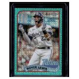 Royce Lewis /199Aqua Mojo Refractor 2024 Topps Chrome #2T89C-55 Numbered 141/199 Minnesota Twins Baseball Card