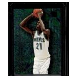 Kevin Garnett RC 1996 Fleer Metal Tempered Steel #4 Rookie Insert Minnesota Timberwolves Basketball Card