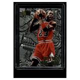 Michael Jordan Metal Insert 1996 Fleer #212 Basketball Card