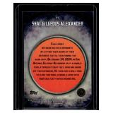 Shai Gilgeous-Alexander /75 Blue Die Cut Refractor 2025 Topps Finishers #F-1 Basketball Card