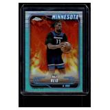 Naz Reic /199 Refractor 2025 Topps Chrome Minnesota Timberwolves Basketball Card