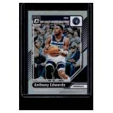 Anthony Edwards 2025 Donruss Optic Silver Solo Prizm #31 Minnesota Timberwolves Basketball Card